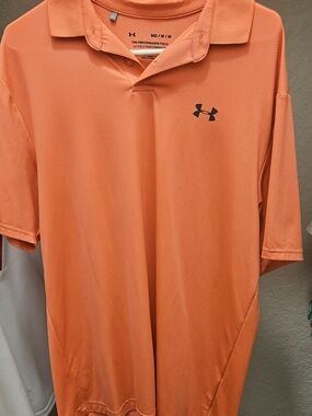 Under Armour Men's Salmon Color Performance Polo Shirt